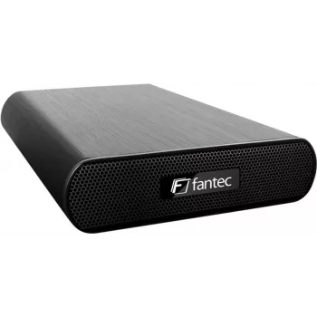 Fantec DB-AluAir U2e 3,5 ίντσες θήκη SATA HDD, USB 2.0 & eSATA, μαύρο 1594
