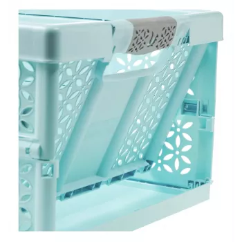 keeeper Profi Πτυσσόμενο κουτί lea, 32 λίτρα, Aquamarin, αντοχή 30 kg, λαβές Soft-Grip, PP/TPE, 1 τεμ. 10296624000NN