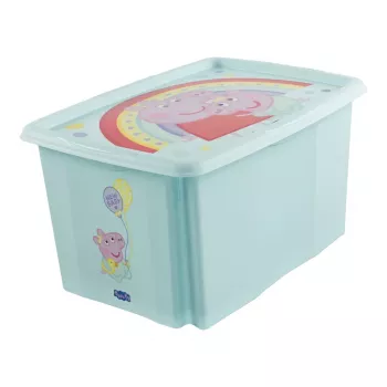 keeeper karolina Peppa Pig Κουτί αποθήκευσης, 45 L, Aquamarin, με καπάκι, στοιβαζόμενο 1223962433600