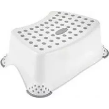 keeeper kids Σκαμπό tomek pure, Λευκό, αντοχή 80 kg, αντιολισθητική επιφάνεια και πόδια, 1 τεμ. 10013100000PP