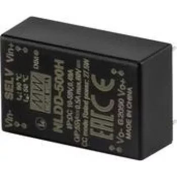 Mean Well NLDD-1400H DC/DC Μετατροπέας υποβιβασμού Σταθερού ρεύματος LED Driver 6-50V είσοδος, 2-48V έξοδος, 1400mA, PWM dimming, τοποθέτηση PCB