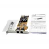 EXSYS EX-6072POE-2 Κάρτα PCIe Dual Gigabit Ethernet με PoE, Low Profile