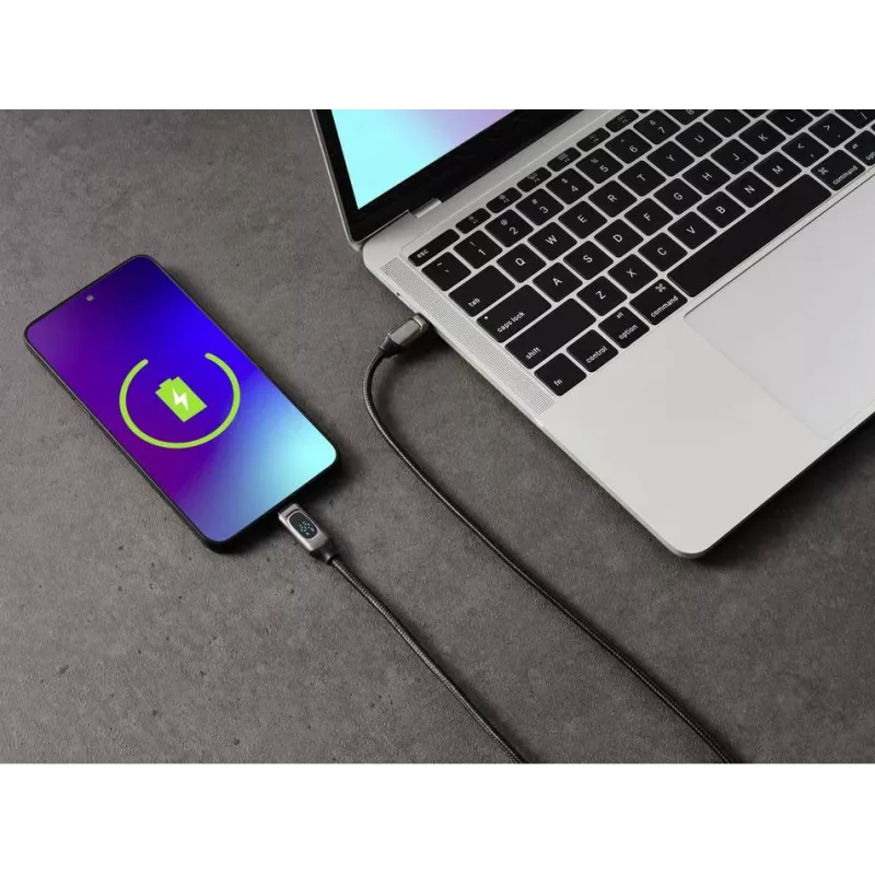 Renkforce Καλώδιο USB-C σε USB-C 2.0, 2 m, Ασημί (Μεταλλικό) RF-6249498
