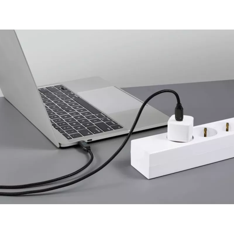 Renkforce Καλώδιο USB-C σε USB-C 2.0, 2 m, Ασημί (Μεταλλικό) RF-6249498