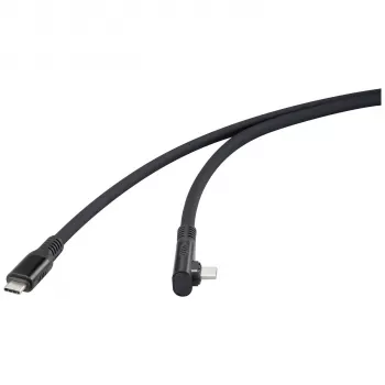 Renkforce Καλώδιο USB4 USB-C σε USB-C 1m Μαύρο 8K UHD Μαγνητικό βύσμα RF-6438138