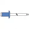 GESIPA Πριτσίνι χάλυβας/χάλυβας 4x8mm Επίπεδη στρογγυλή κεφαλή Εύρος σύσφιξης 2,5-4,5mm (6310443)