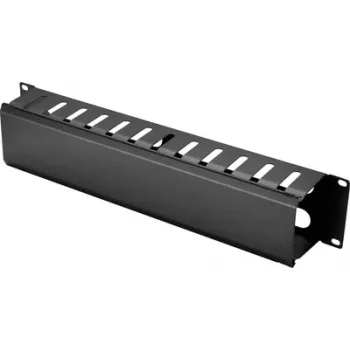 Renkforce RF-7112618 19 ιντσών διαχείριση καλωδίων rack 2U μαύρο