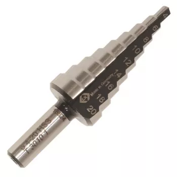 C.K Tools HSS Βαθμιδωτό τρυπάνι 6-20 mm T3010 1 με κυλινδρικό άξονα