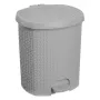 keeeper tjark Κάδος με ποδομοχλό 21 L Nordic Grey Όψη ψάθας 1030413000000