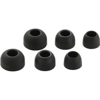 Renkforce In-Ear ακουστικά ακροφύσια, 3 ζεύγη, μαύρο (RF-5044672)