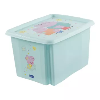 keeeper Karolina Peppa Pig Κουτί αποθήκευσης, 30 λίτρα, Aquamarin, με καπάκι, στοιβαζόμενο 1223862433600