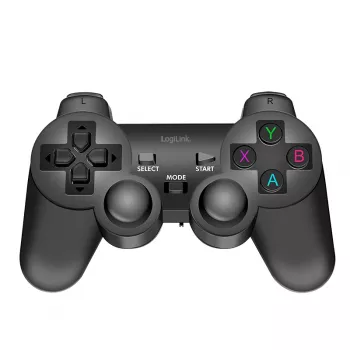 LogiLink AA0187 Ασύρματος χειριστήριο gaming 2,4 GHz Μαύρο 8 m εμβέλεια PC Android PS3