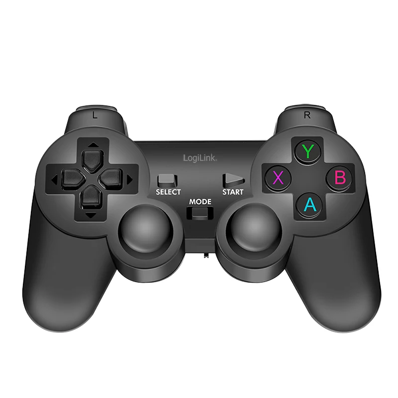 LogiLink AA0187 Ασύρματος χειριστήριο gaming 2,4 GHz Μαύρο 8 m εμβέλεια PC Android PS3