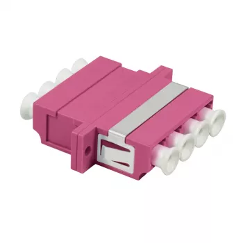 LogiLink LC-Duplex Quad Σετ υποδοχών οπτικής ίνας, Μωβ, 12 τεμ. FA04LC7