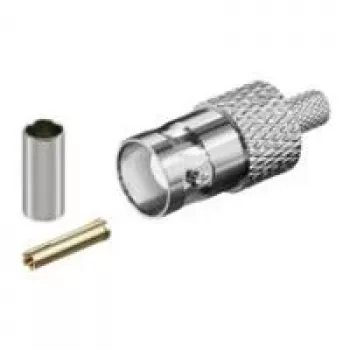 Wentronic Goobay BNC Υποδοχή θηλυκή crimp για καλώδιο RG 58/U με χρυσή ακίδα 11357