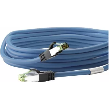 Wentronic Goobay Καλώδιο patch CAT 8.1, S/FTP (PiMF), Μπλε, 2 m - LSZH Χωρίς αλογόνα, Χαλκός AWG 24 (45660)