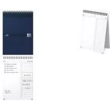 Oxford Essentials Time Manager ημερήσιος επιτραπέζιος πλάστης, DIN A5, σκούρο μπλε, 60 φύλλα, αυτοστήριζος, ημερήσια επισκόπηση, 1 τεμ. 400202462