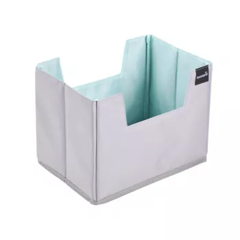 keeeper nea οργανωτής αγορών μεγέθους L, γκρι/aquamarine, πτυσσόμενος, ενισχυμένος πάτος, 38 L 1229862400000