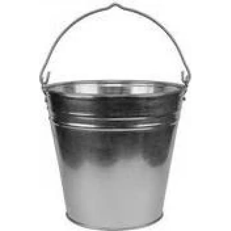 Bradas γαλβανισμένος κουβάς από χάλυβα, 7 L, ασημί, μεταλλική λαβή J5316