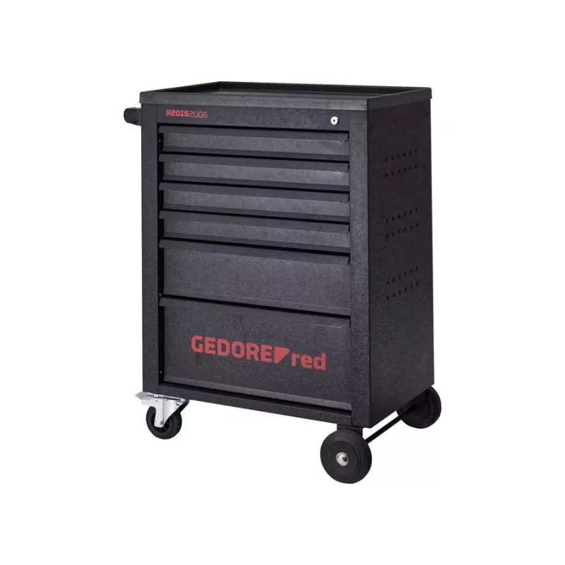 Gedore RED MECHANIC καρότσι συνεργείου, 6 συρτάρια, μαύρο (3300012)