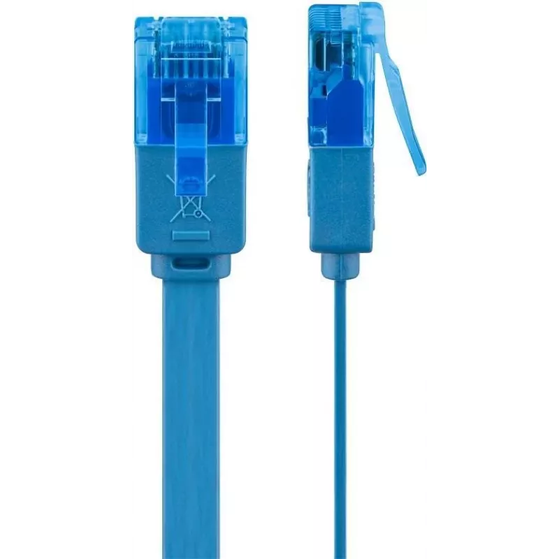 Wentronic RJ45 CAT6a καλώδιο patch 5m, U/UTP, επιχρυσωμένο, 10 Gbit/s 96339