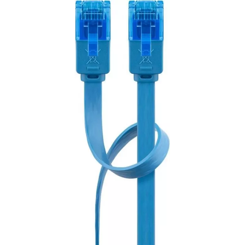Wentronic RJ45 CAT6a καλώδιο patch 5m, U/UTP, επιχρυσωμένο, 10 Gbit/s 96339
