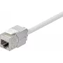 Renkforce RF-4531196 RJ45 θηλυκό βύσμα Cat.6a θωρακισμένο ασημί