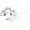 Renkforce RF-4531196 RJ45 θηλυκό βύσμα Cat.6a θωρακισμένο ασημί