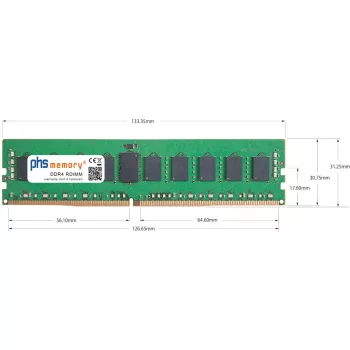 PHS-memory 16GB DDR4 ECC UDIMM 3200MHz PC4-25600E μνήμη για Synology RackStation RS3626xs SP619472