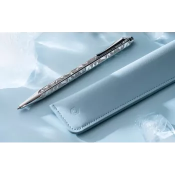 Caran d'Ache Ecridor Alpine Frost Σετ στυλό διαρκείας και μηχανικού μολυβιού, μαύρο μελάνι, Medium, επικαλυμμένο με πλατίνα CC0890.025