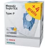 Siemens VZ123FP MegaAir SuperTEX σετ σακουλών ηλεκτρικής σκούπας (τύπος G/G ALL, 4 σακούλες + 1 μικροφίλτρο)
