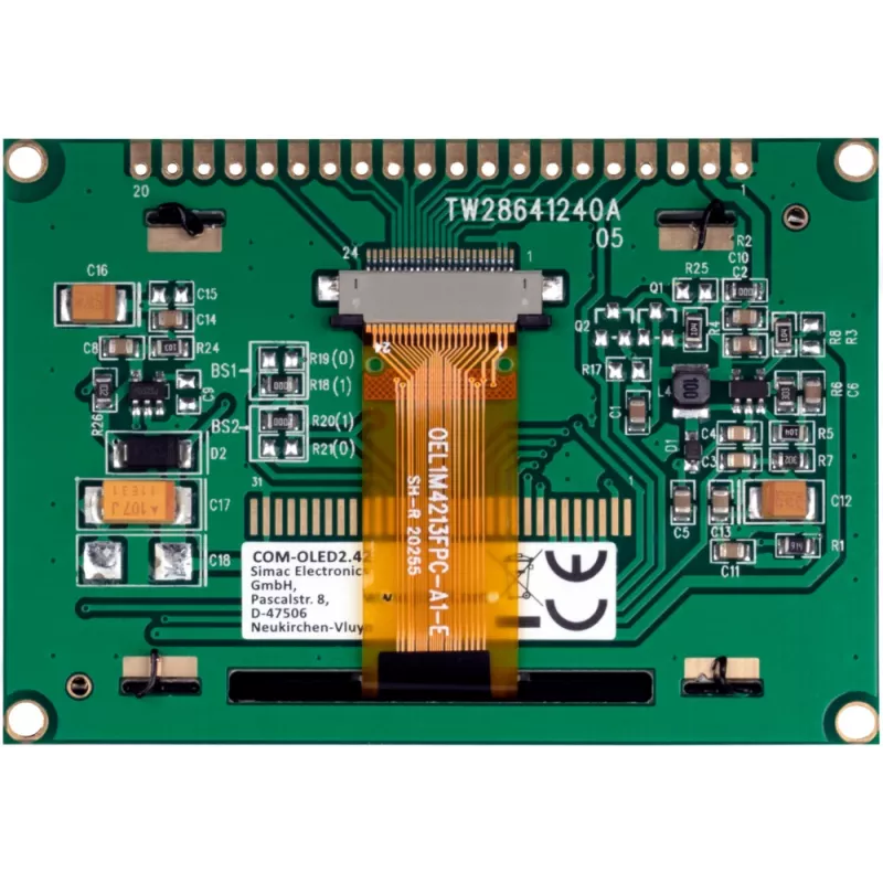 JOY-IT COM-OLED2.42 μονάδα οθόνης OLED 2,42 ιντσών 128x64, λευκή, SPI/I2C, SSD1309