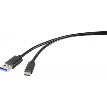 Renkforce RF-4535908 καλώδιο USB 3.2 Gen 1, USB-A σε USB-C, 3 m, μαύρο