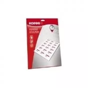 Kores καθολικές ετικέτες 52,5 x 29,7 mm λευκές 25 φύλλα χωρίς περιθώριο (1000 ετικέτες) L5229.25