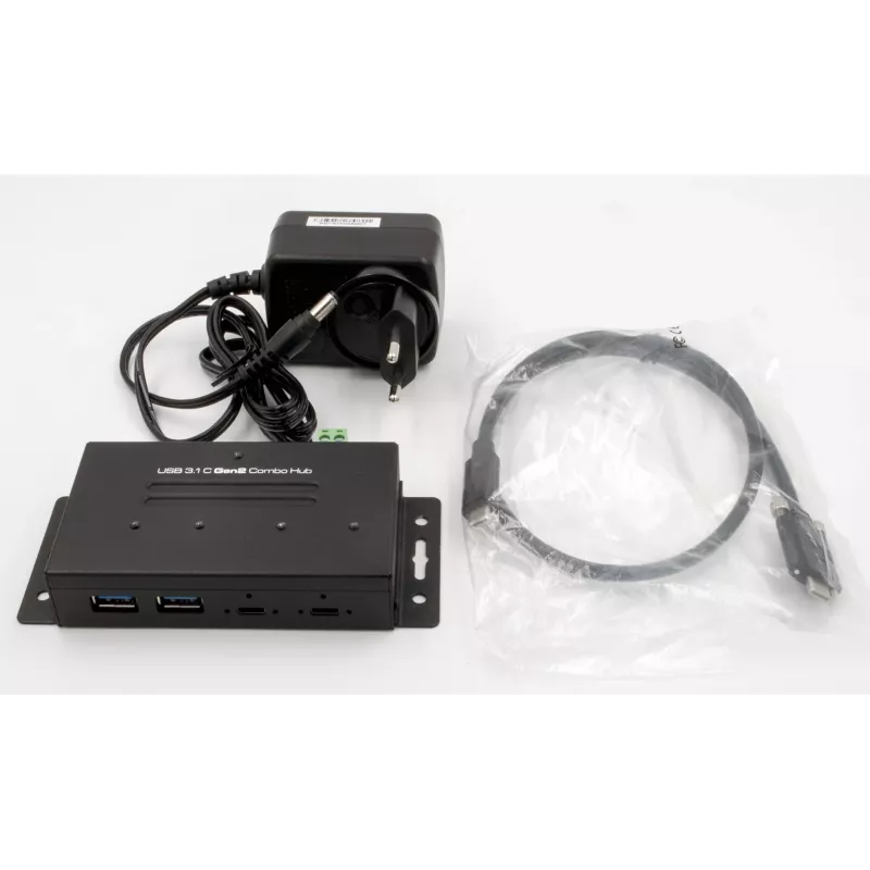EXSYS EX-1240HMVS Βιομηχανικό Hub 4 Θυρών USB 3.2 Gen 2, Τοποθέτηση σε Ράγα DIN, Μέταλλο