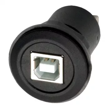 EXSYS EX-49213 προσαρμογέας τοποθέτησης σε πάνελ USB-B υποδοχή σε USB-A υποδοχή, USB 2.0, μεταλλικό πλαίσιο
