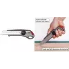 NT Cutter L-550GP 18mm κόφτης με θήκη αλουμινίου, μεταλλικό οδηγό λεπίδας, ασφάλιση με βίδα, ανθρακί h1310511