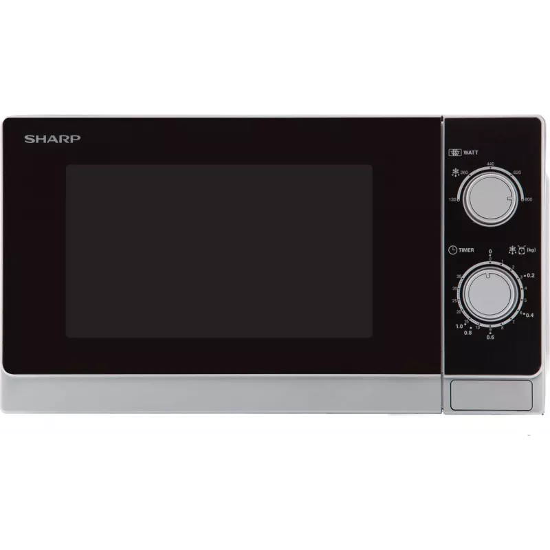 Sharp R200INW φούρνος μικροκυμάτων Solo 20L 800W μαύρο/ασημί