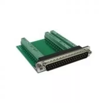 EXSYS EX-49035 Προσαρμογέας D-SUB 37-πολικό βύσμα αρσενικό σε 39-πολικό μπλοκ ακροδεκτών, Πράσινο/Ασημί