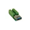 EXSYS EX-49060 Προσαρμογέας 10-pin USB 3.0 υποδοχή θηλυκή σε Terminal Block