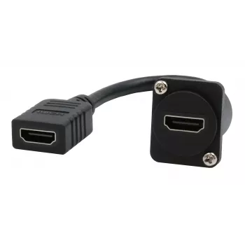 EXSYS EX-49163 Προσαρμογέας καλωδίου D-Typ HDMI, υποδοχή θηλυκή σε υποδοχή θηλυκή, 20 cm