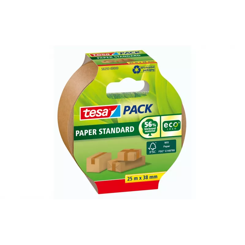 tesa STANDARD ecoLogo® 58293 Ταινία συσκευασίας καφέ 25 m x 38 mm