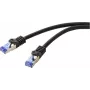 Renkforce RF-6830464 Καλώδιο δικτύου CAT 6a S/FTP, RJ45, 5 m, μαύρο