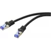 Renkforce RF-6830464 Καλώδιο δικτύου CAT 6a S/FTP, RJ45, 5 m, μαύρο