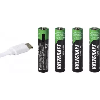 VOLTCRAFT Micro (AAA) Μπαταρία Li-Ion 500 mAh 1,5 V συσκευασία 4 τεμ. (VC-17275565)
