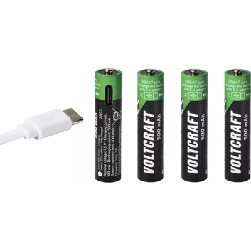 VOLTCRAFT Micro (AAA) Μπαταρία Li-Ion 500 mAh 1,5 V συσκευασία 4 τεμ. (VC-17275565)