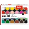 Marabu σετ ακρυλικού χρώματος BASIC, 24 x 18 ml, υψηλή χρωστική, πολύ υψηλή αντοχή στο φως 1210000000215