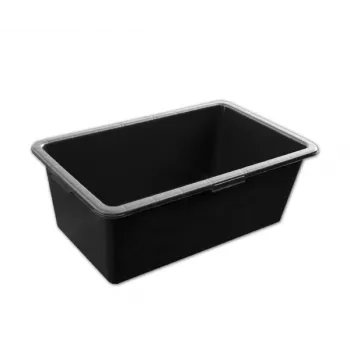 Bradas KTKP60 PVC λεκάνη κονιάματος 60L μαύρη με προφίλ στα χείλη