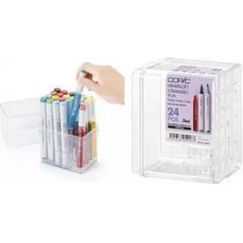 COPIC ακρυλική βάση έκθεσης για 24 Classic marker, διαφανής, κενή (20075D24)