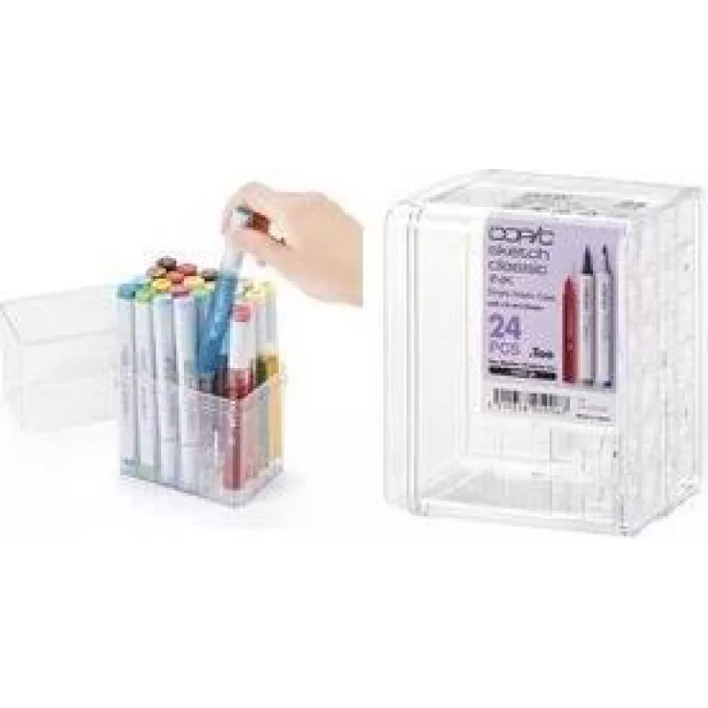 COPIC ακρυλική βάση έκθεσης για 24 Classic marker, διαφανής, κενή (20075D24)